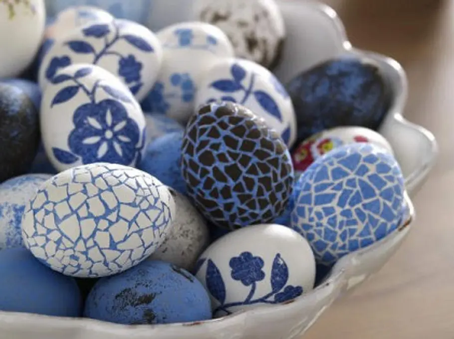 Ostereier mit Mosaik bemalen ostereier bemalen mosaike h