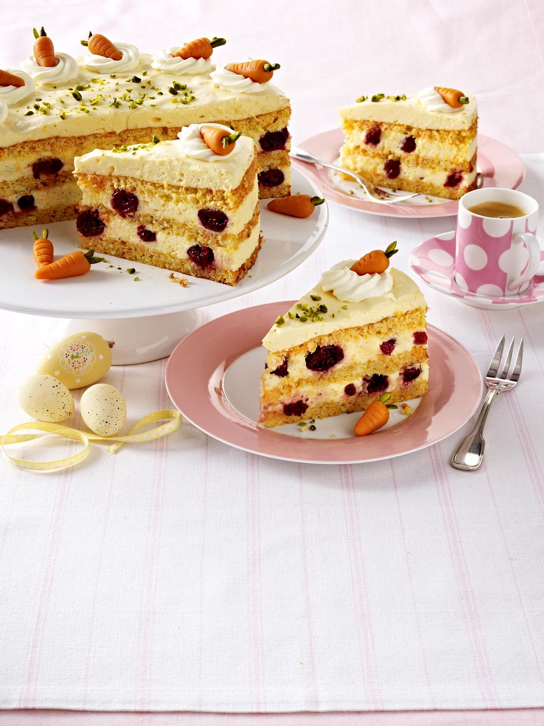 Osterkuchen-Rezept: Kirsch-Rübli-Torte Osterkuchen Rezepte: 19 köstliche Ideen zum Schlemmen