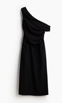 Drapiertes One-Shoulder-Dress