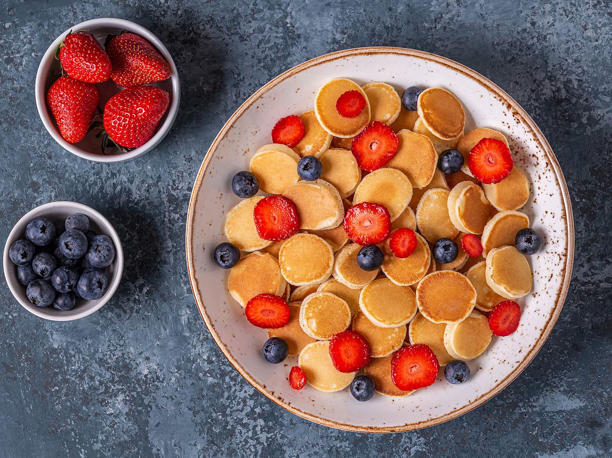 Ob groß oder klein, Pancakes schmecken immer.