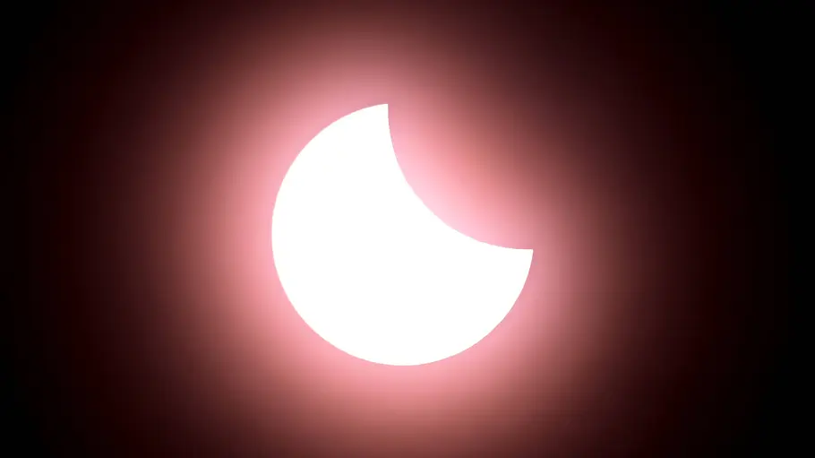 Partielle Sonnenfinsternis Partielle Sonnenfinsternis.