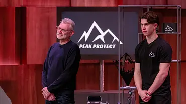 Christopher Czellary und sein Vater Rainer beim Pitch von Peak Protect. - Foto: RTL / Bernd-Michael Maurer Christopher Czellary und sein Vater Rainer beim Pitch von Peak Protect. - Foto: RTL / Bernd-Michael Maurer
