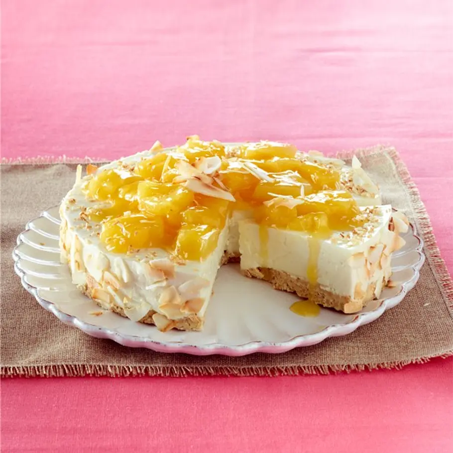 Pina-Colada-Torte pfirsich