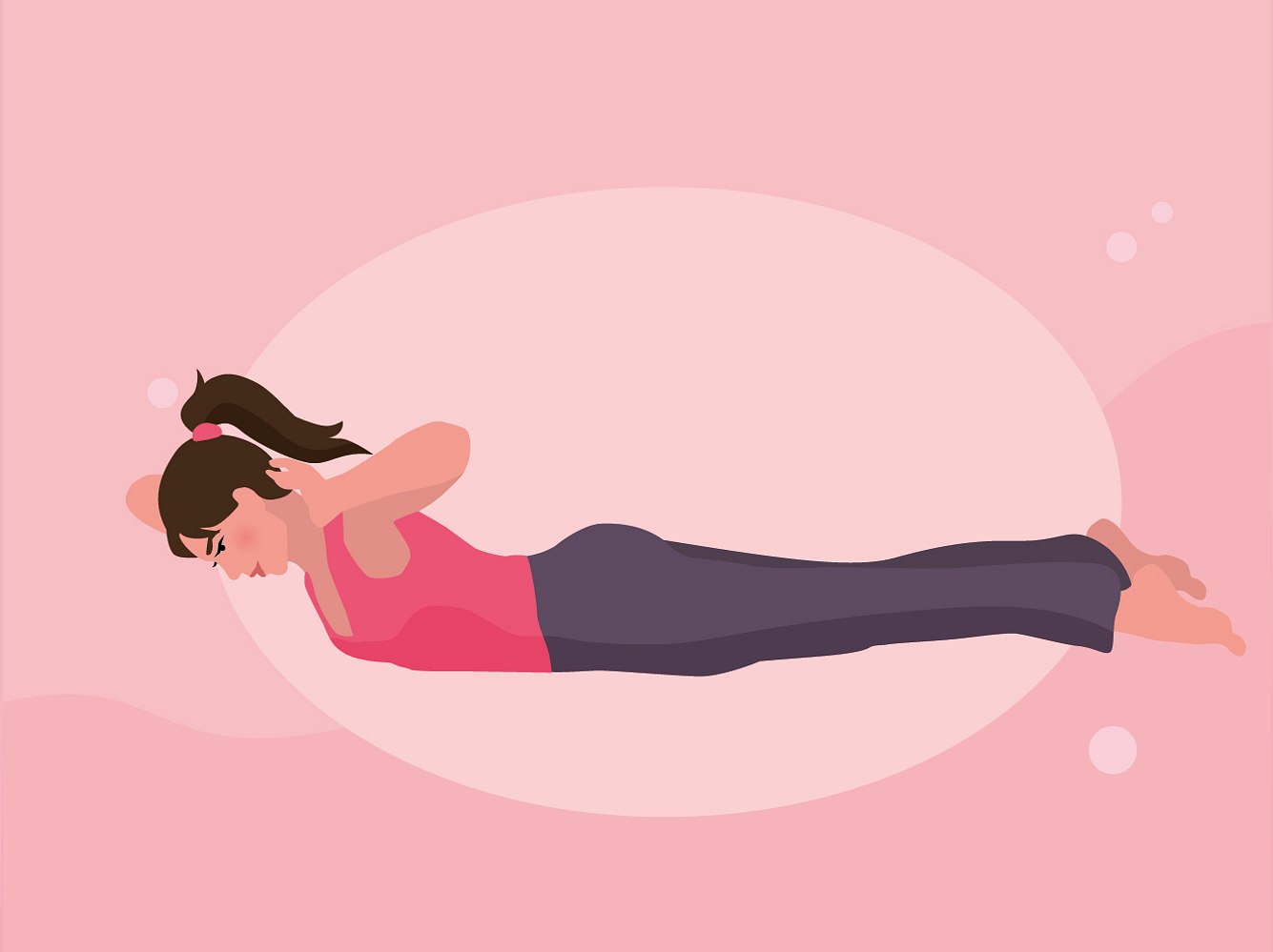 Pilates für Anfänger: Übung Fisch