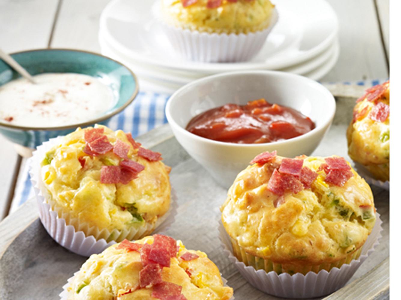 Deftige Pizza-Muffins.