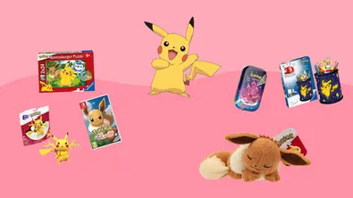 Pokémon-Geschenkideen für Kinder - Foto: Collage/Wunderweib & PR/Amazon