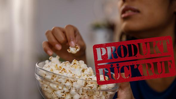 Popcorn-Rückruf: Bei Kaufland wurden Tropan-Alkaloide im Snack entdeckt!  (Themenbild) - Foto: Collage aus: fotostorm/iStock (Bild) & Christian Horz/iStock (Grafik) (Themenbild); Collage: Redaktion Wunderweib