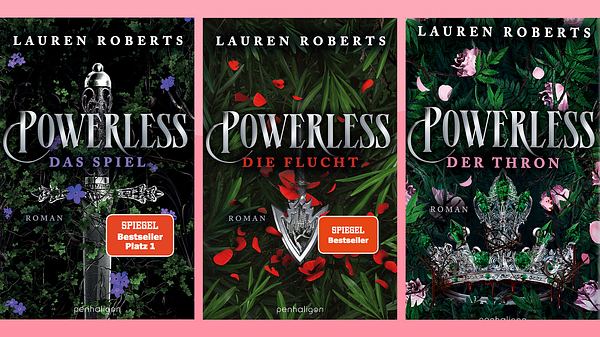 Buchcover der dreiteiligen Powerless-Serie von Lauren Roberts - Foto: Penguin Random House Verlagsgruppe (Collage Wunderweib.de)