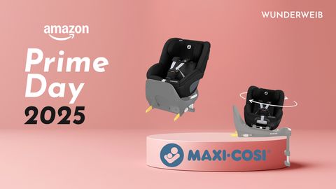Prime Day 2025 Angebot Kindersitz Maxi Cosi i-Size - Foto: Collage/wunderweib.de & PR/Maxi-Cosi
