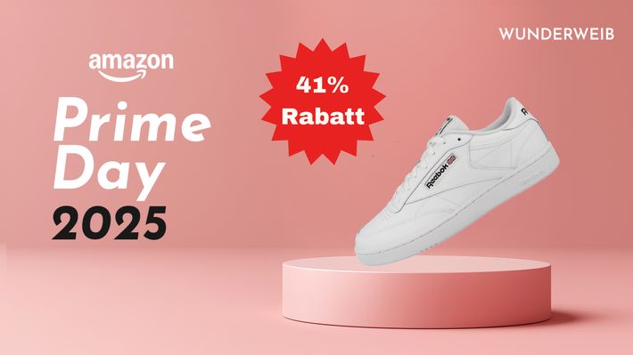 Prime Day 2025: Reebok Club C 85 Sneaker im Sale - Foto: Wunderweib.de & iStock (Lemon_tm), PR