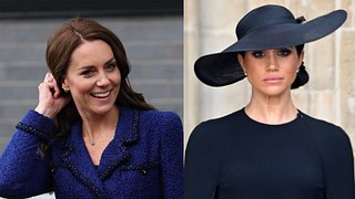 Mit diesem Geheimnis zwischen Prinzessin Kate und Herzogin Meghan hätte wohl niemand gerechnet... - Foto: Artikelbild & Social Media: IMAGO / i Images (links) / Cover-Images (rechts) / Collage: Redaktion Wunderweib