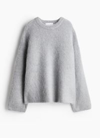 Oversize Pullover aus Mohairmix