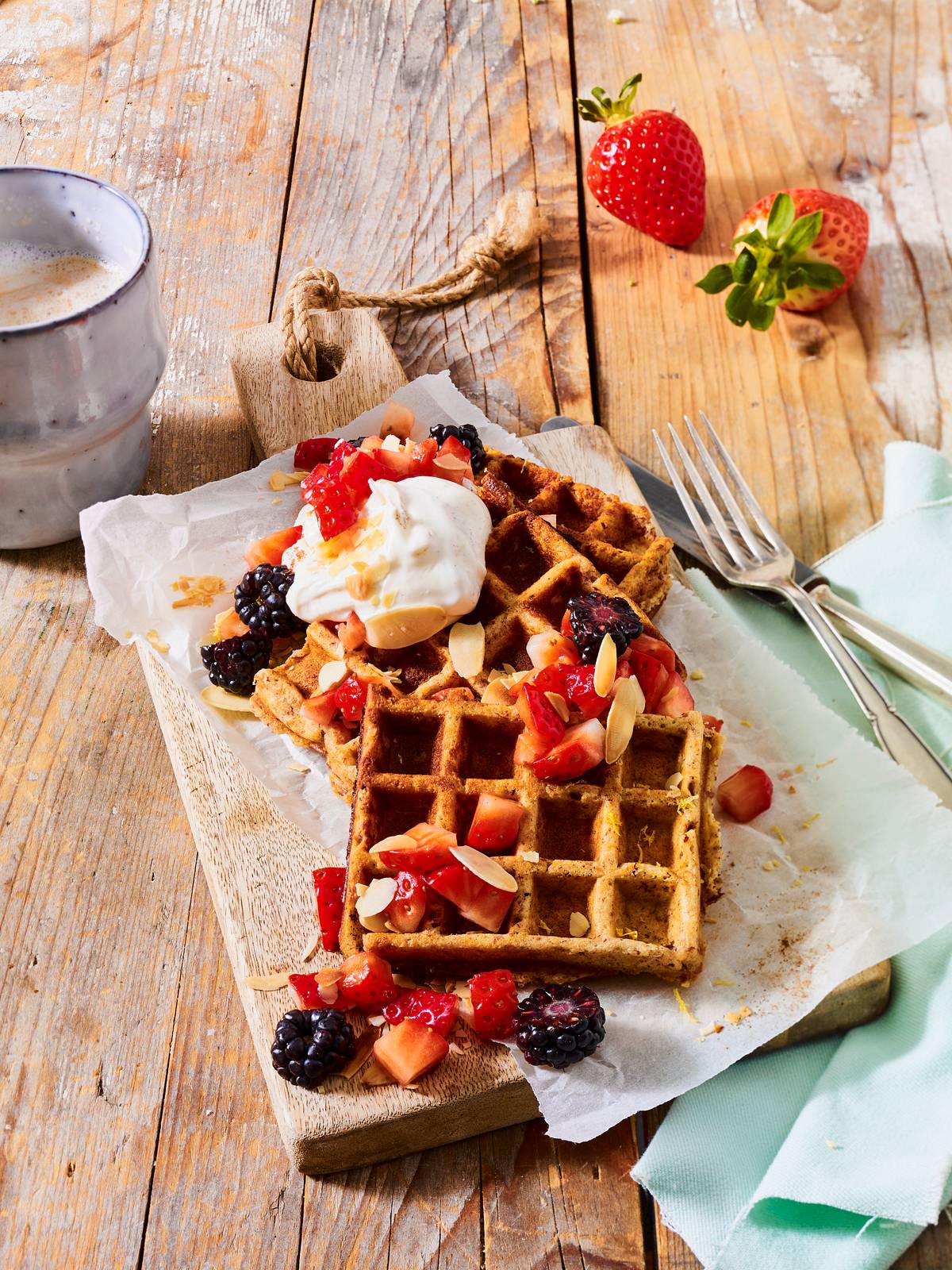 Low Carb Quark-Waffeln