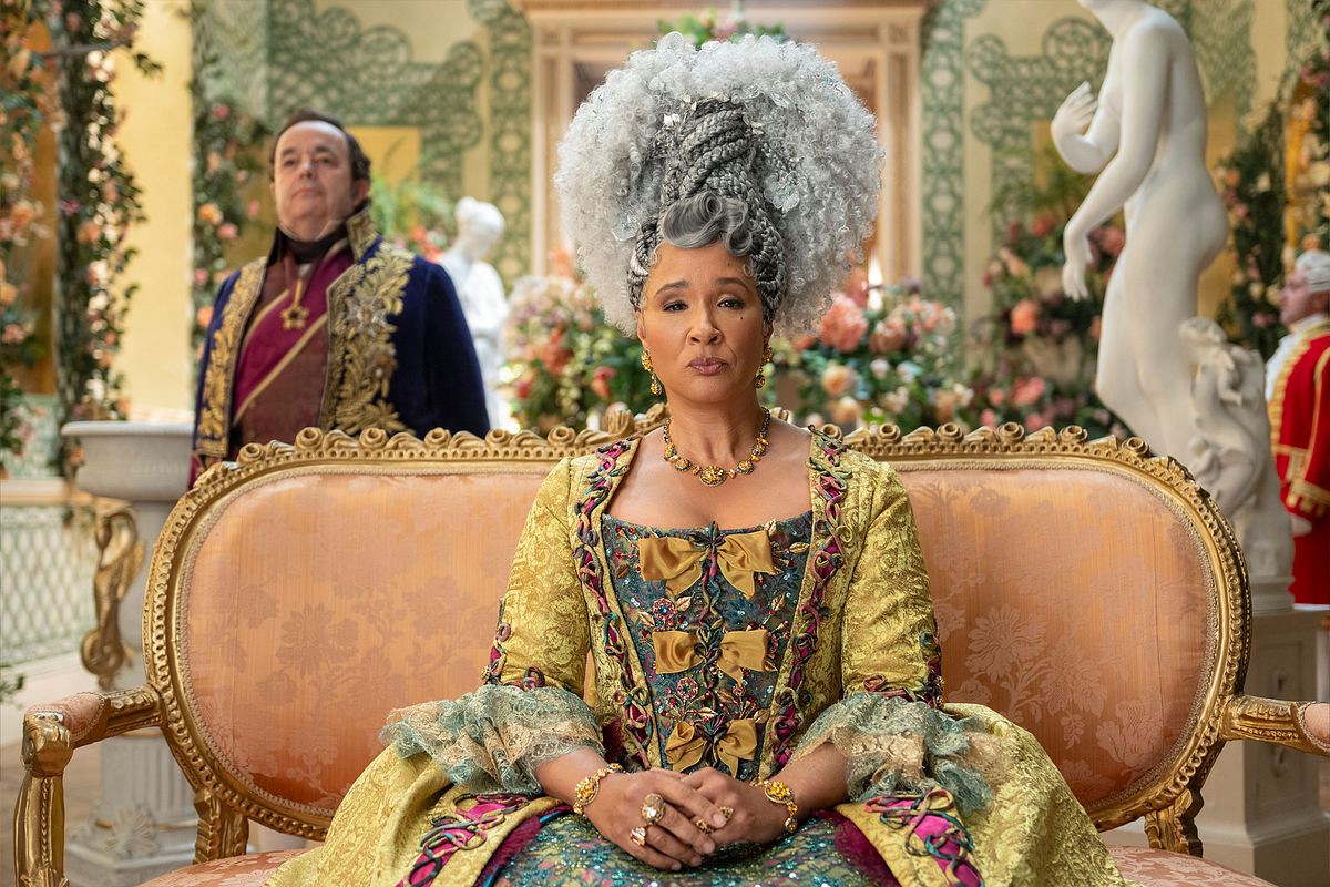 Queen Charlotte in Bridgerton Staffel 4. Queen Charlotte in Bridgerton Staffel 4.