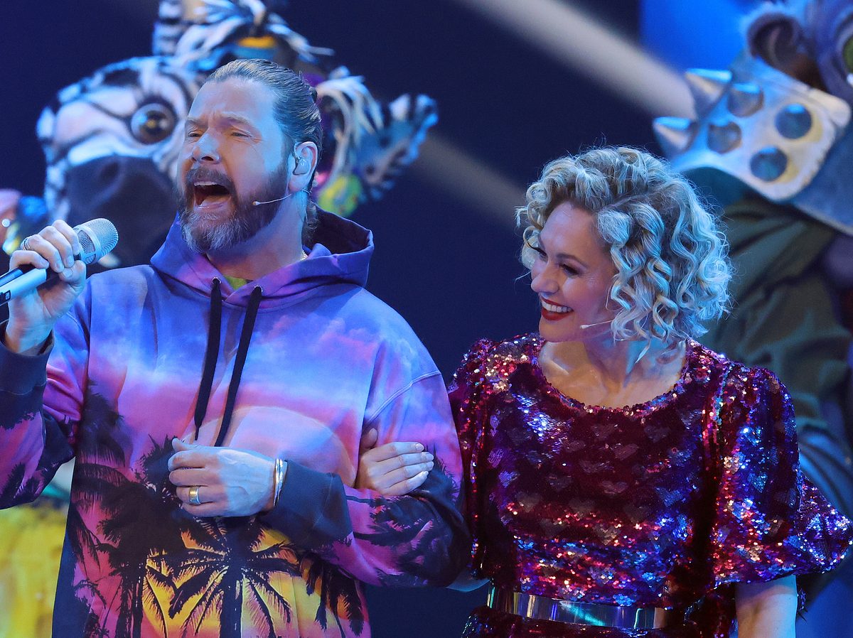 Rea Garvey und Ruth Moschner beim Finale der 6.Staffel von Masked Singer