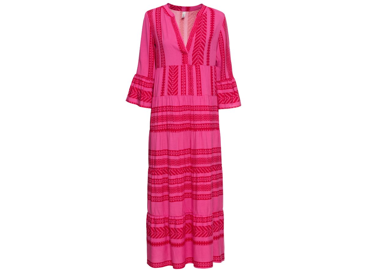 Pretty in Pink: Dieses stylische Bonprix-Maxikleid in der Sommer-Trendfarbe Pink sorgt für gute Laune