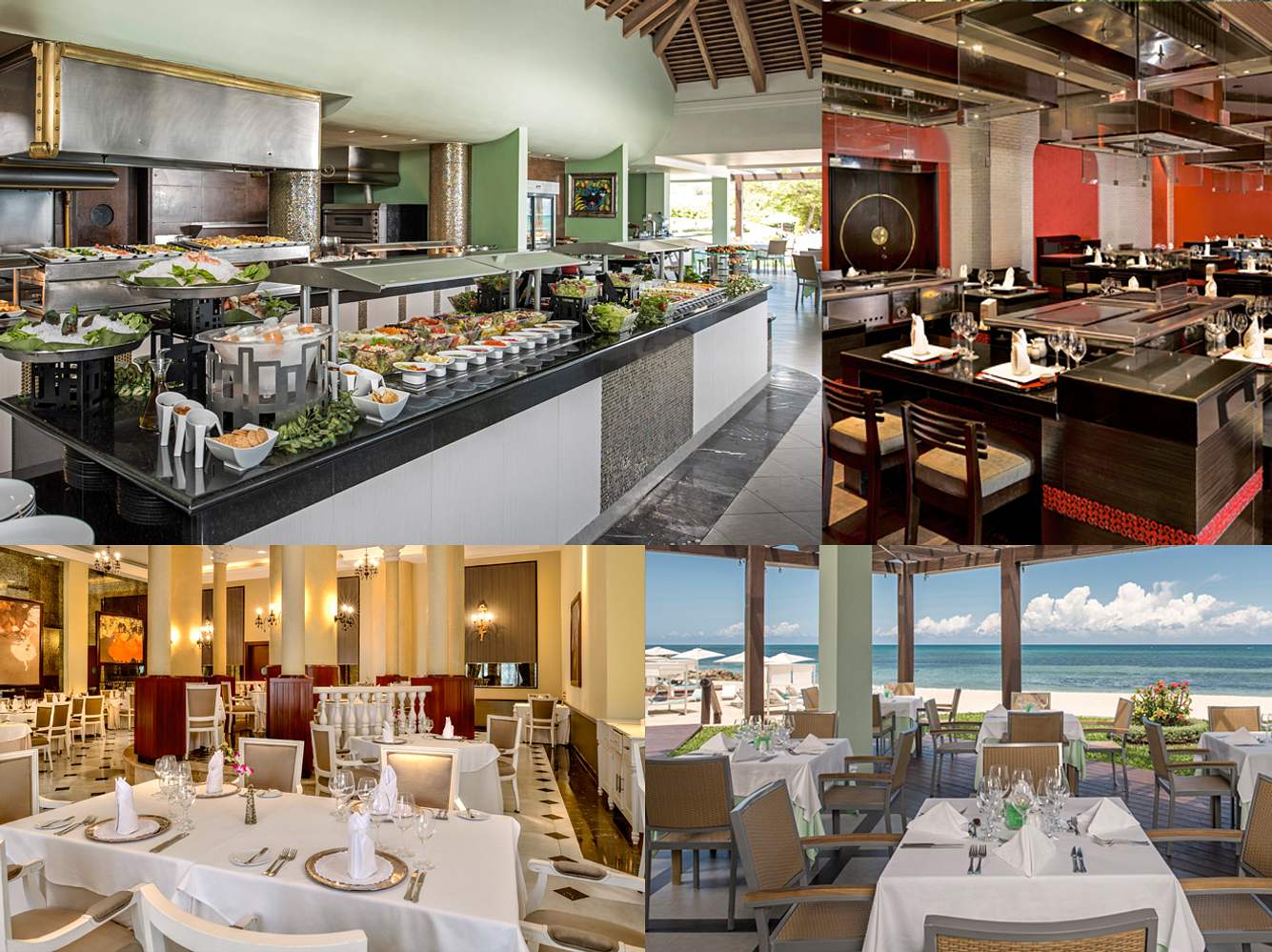 Das Iberostar Grand Hotel Rose Hall verfügt über fünf Spezialitäten- und zwei Buffetrestaurants. Das Iberostar Grand Hotel Rose Hall verfügt über fünf Spezialitäten- und zwei Buffetrestaurants.
