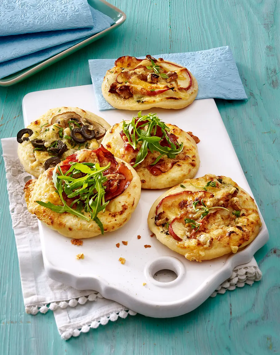 Reste-Raclette-Rezept für Mini Pizzen Reste-Raclette-Rezept für Mini Pizzen