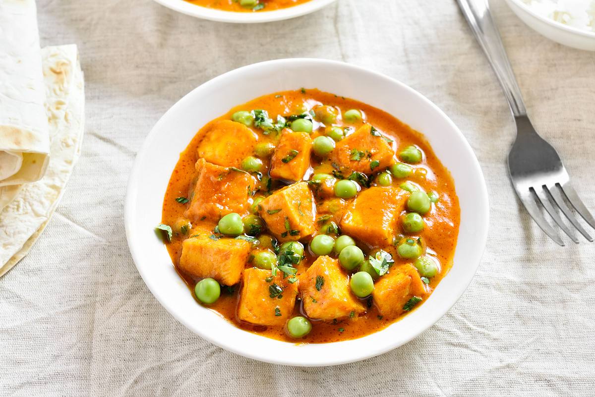 Rezept für Rotes Erbsen-Tofu-Curry