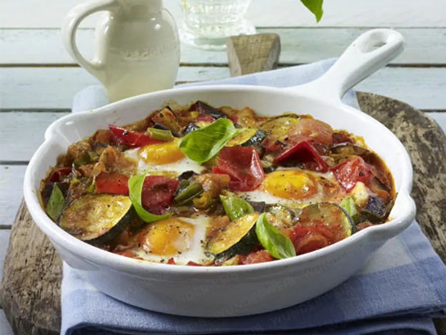 Würzige Spiegeleier-Pfanne - mit Genuss Gewicht verlieren rezepte abnehmen