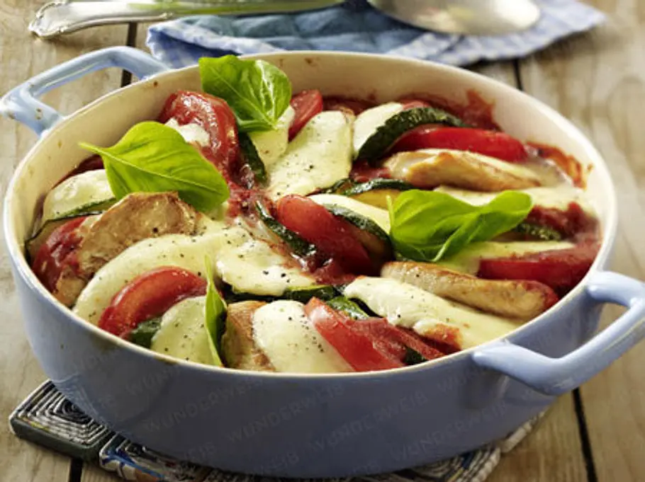 Mediterraner Schnitzel-Auflauf macht schlank rezepte abnehmen