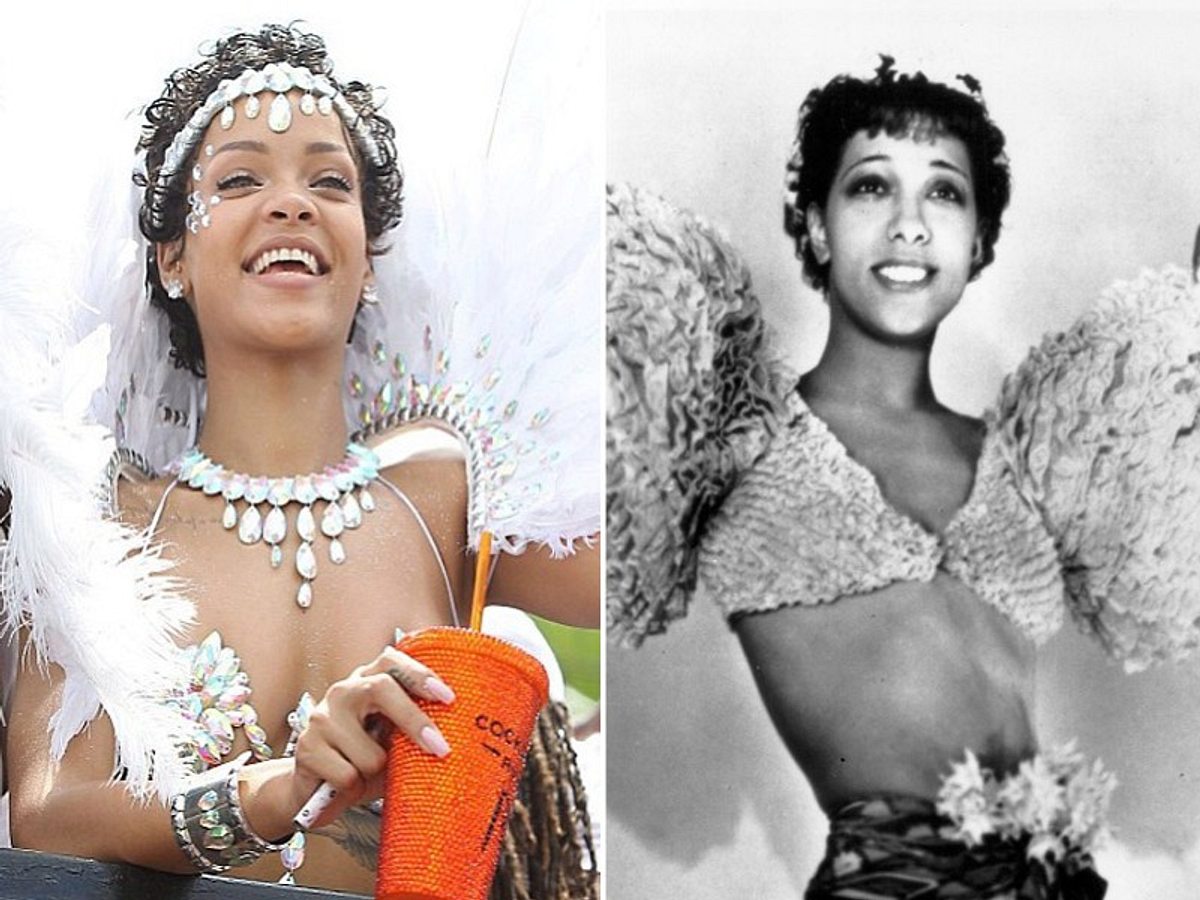 rihanna mit kurzhaarfrisur la josephine baker