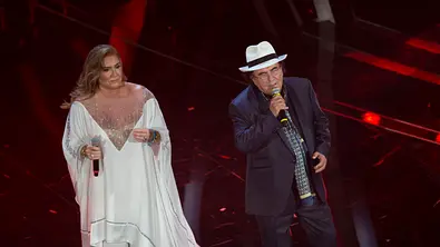 Italy:Albano and Romina guests at Sanremo Festival Albano and Romina guests at the first evening of the Sanremo Festival - Foto: IMAGO / Pacific Press Agency