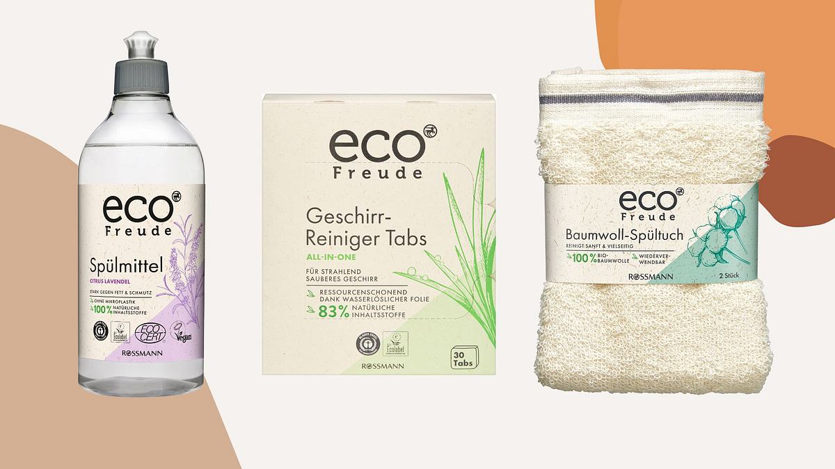 Mit den Produkten von eco Freude können wir nachhaltig abwaschen