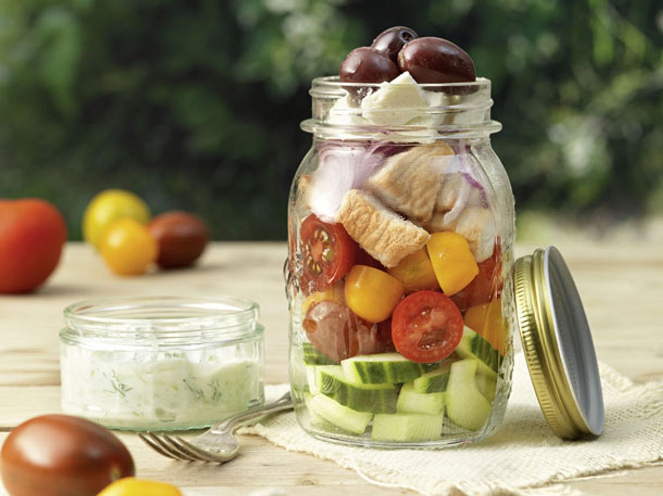 Salat im Glas: Rezept für Best of Greece