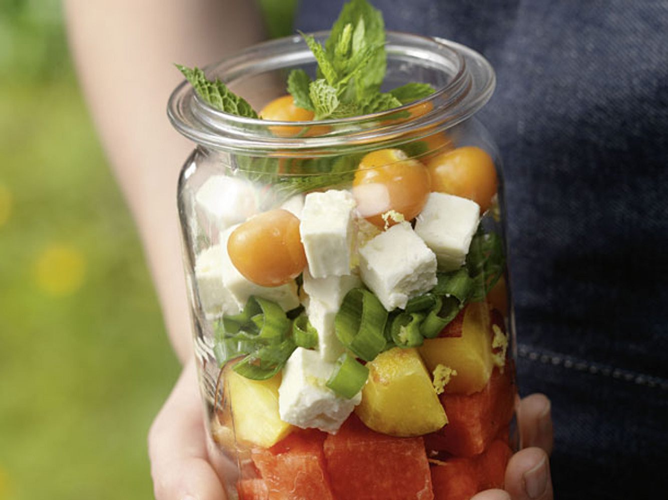 Salat im Glas: Rezept für Summer Delight