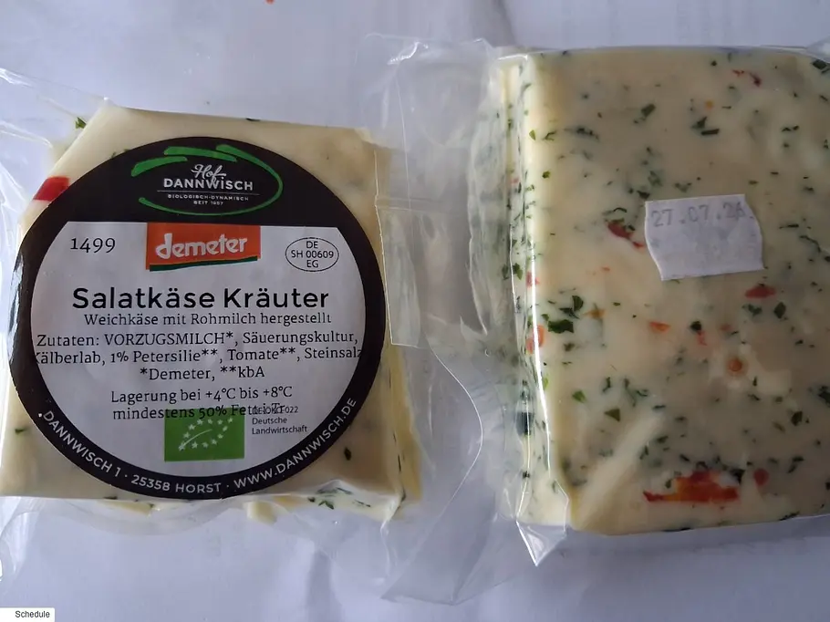 Käse-Rückruf wegen Verdacht auf E.coli-Bakterien Salatkäse Kräuter