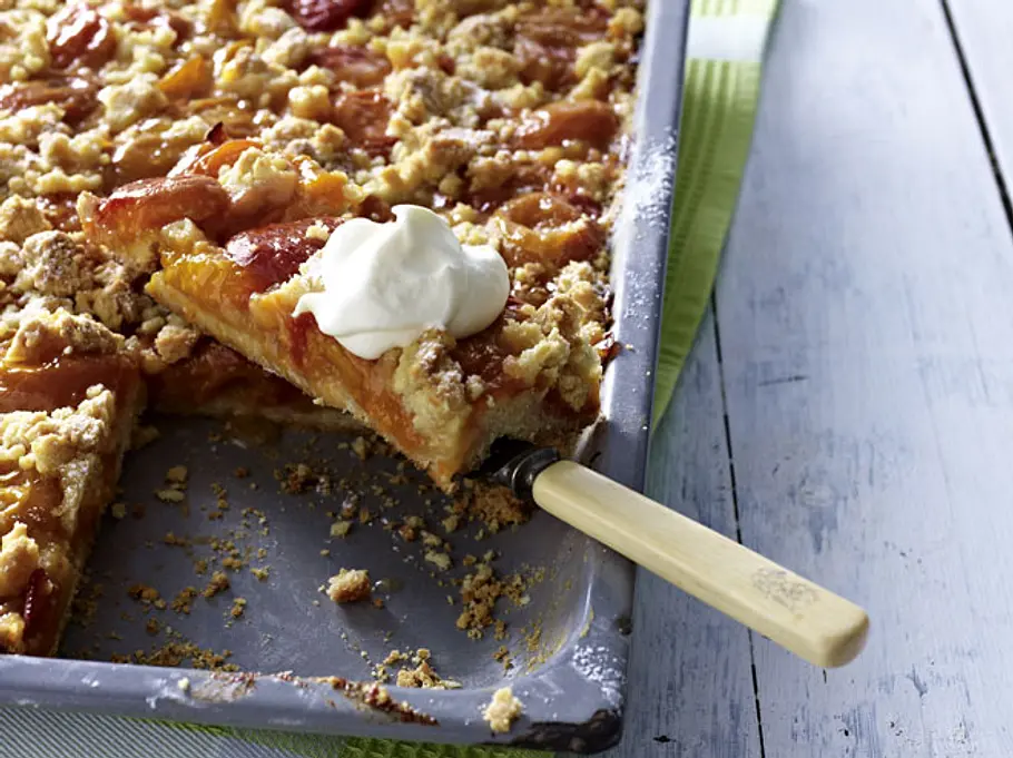 Schnelle Kuchenrezpte: Aprikosen-Streuselkuchen