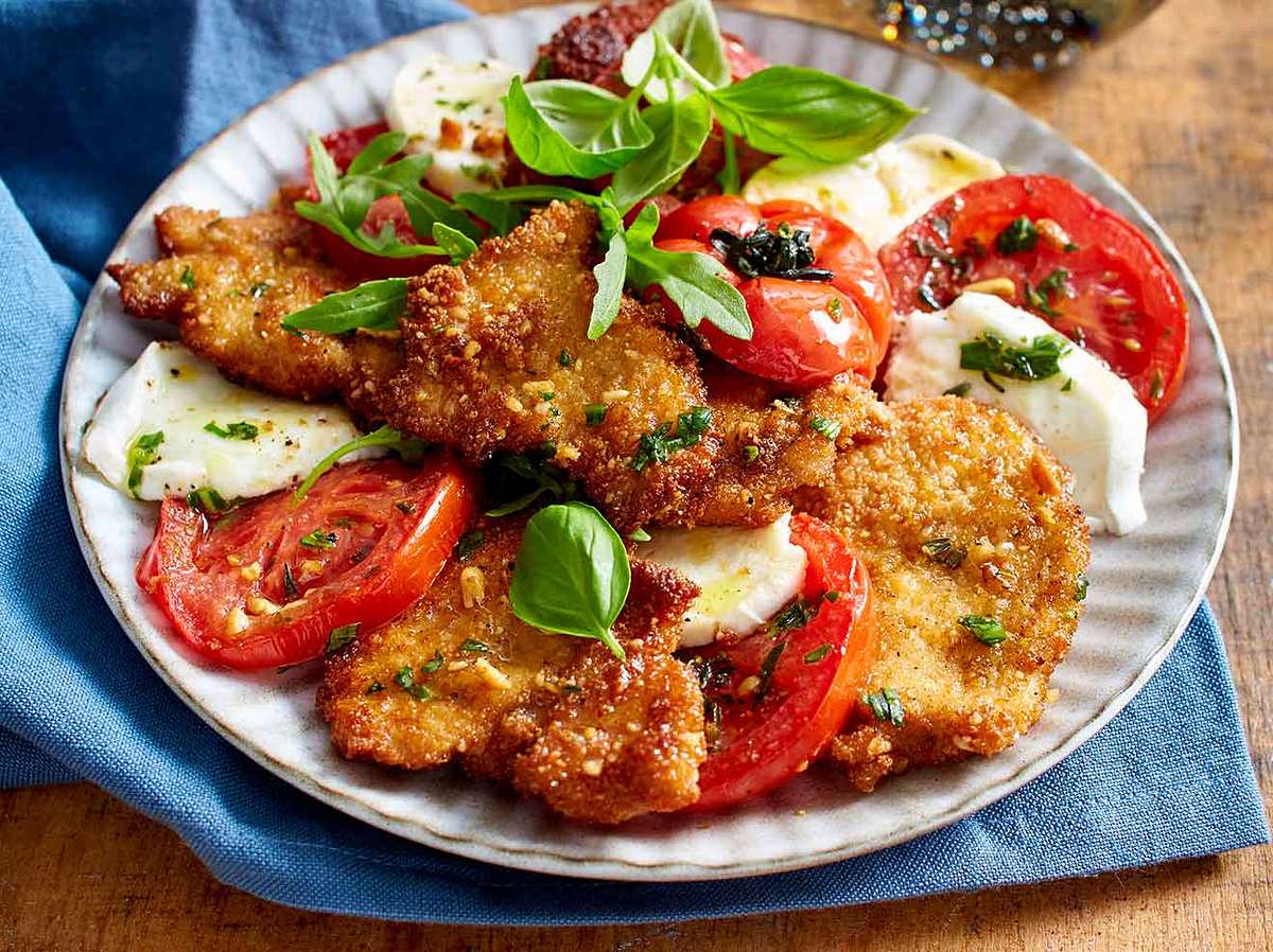 Schnitzel-Rezepte: Schnitzelcaprese mit Gremolata