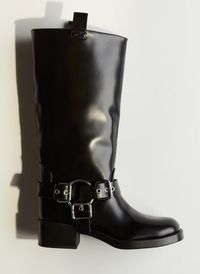 H & M - Kniehohe Bikerboots