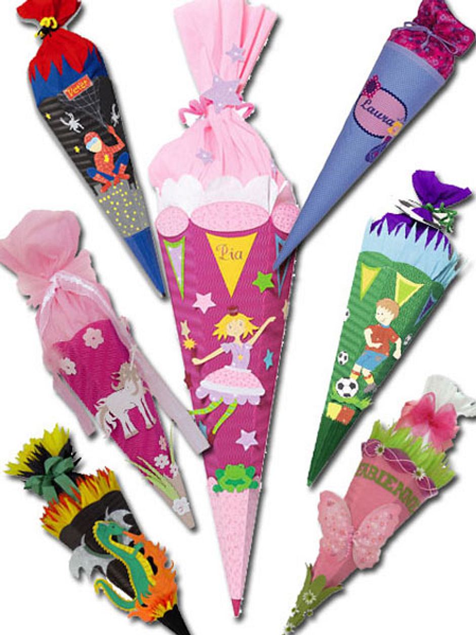 Schultüte basteln! Diese Zuckertüten lassen Kinder-Herzen höher