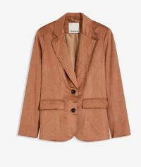 Blazer Velourslederoptik
