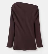 BLUSE MIT ASYMMETRISCHEM AUSSCHNITT