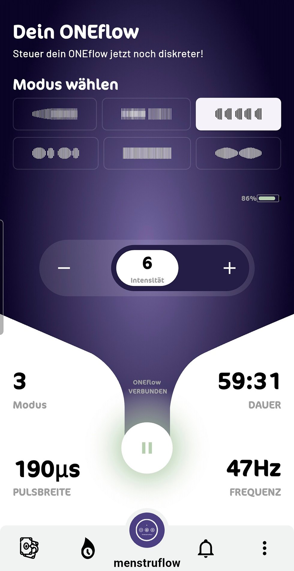 Screenshot Menstruflow App Screenshot Menstruflow App