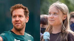 Sebastian Vettel und Greta Thunberg - Geständnis! - Foto: Collage aus: IMAGO / HochZwei & IMAGO / ZUMA Wire