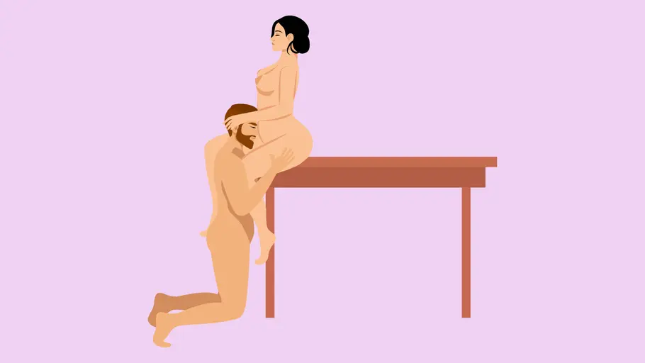 Sex auf dem Tisch: Oralsex