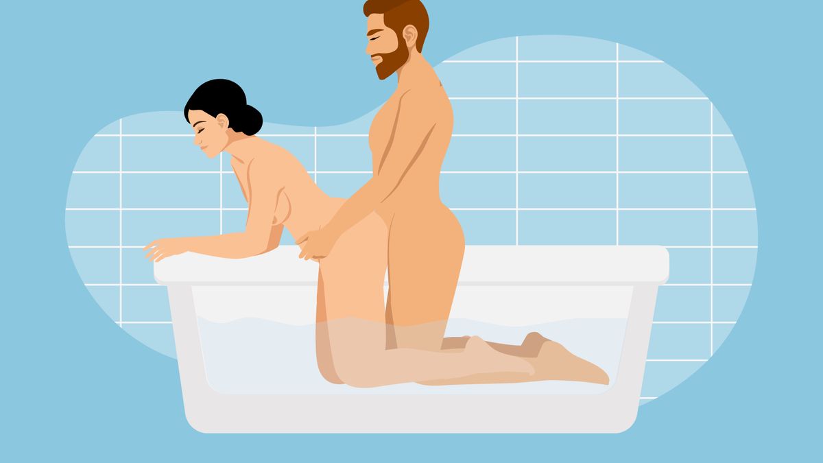 Sex in der Badewanne: Doggy-Style