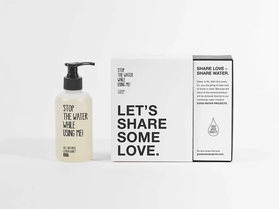 Share Some Love und spende für Wasserprojekte So sehen sinnvolle Geschenke aus: Mit jeder Seife spendet man automatisch an weltweite Wasserprojekte.