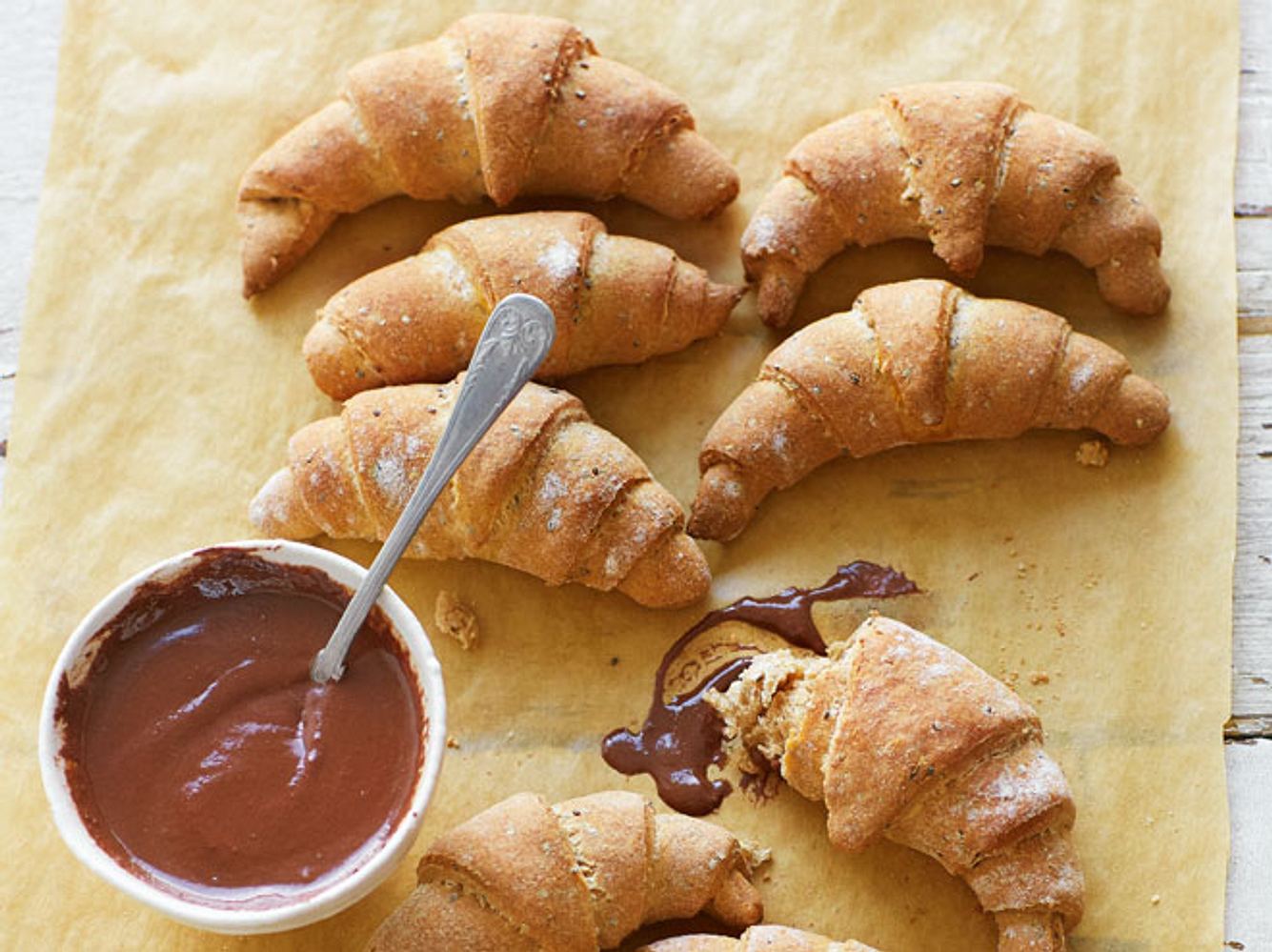 Slow Carb Rezepte: Chia-Croissants Slow Carb Rezepte: Chia-Croissants