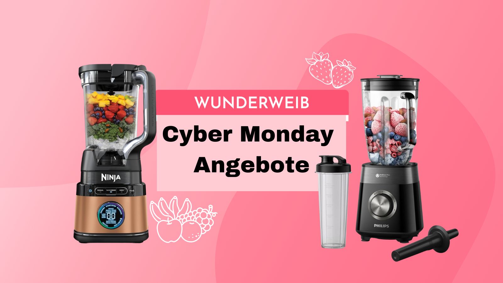 Freshe Cyber Monday Deals auf Smoothie Mixer Testsieger! Wunderweib