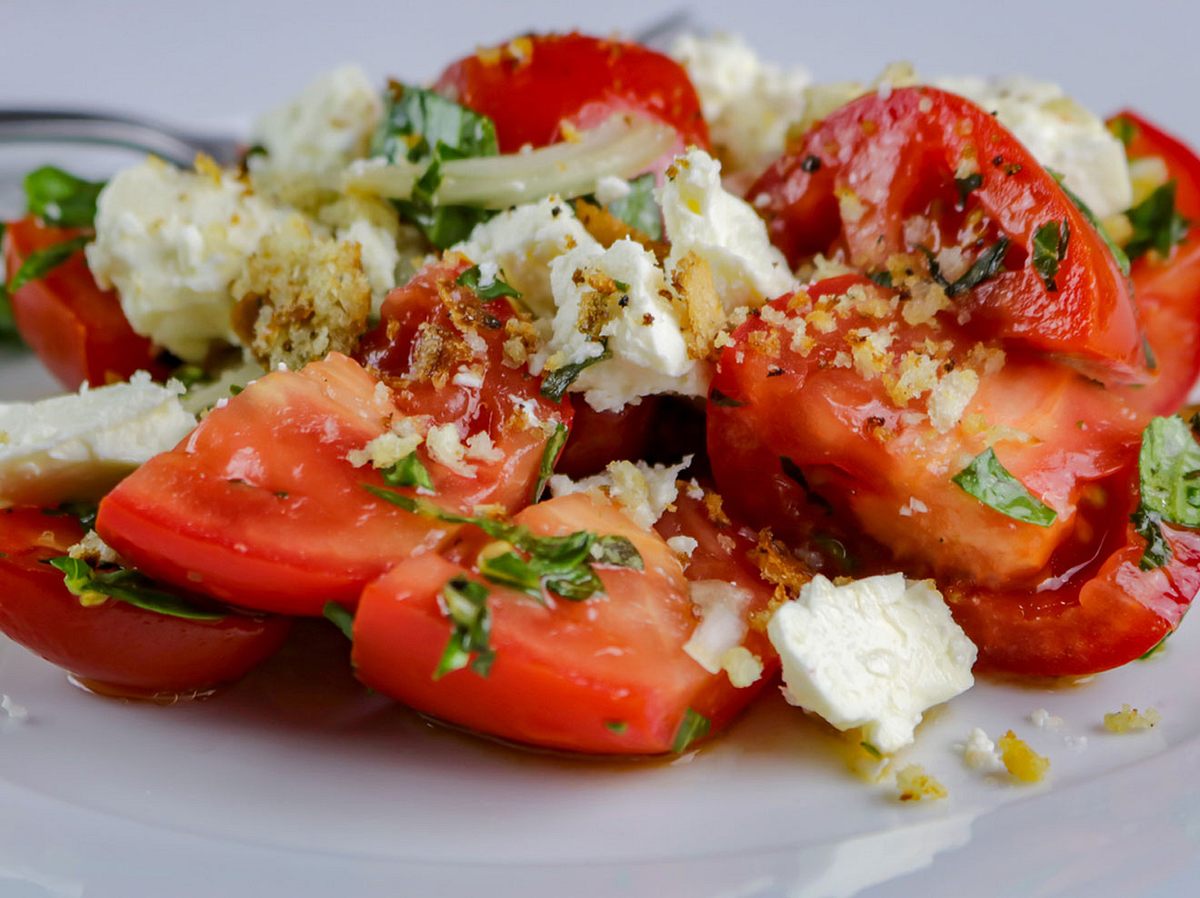 Ein griechischer Salat - vom Raclette