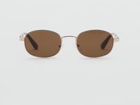Ovale Sonnenbrille mit Metallfassung