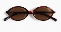 Ovale Sonnenbrille Schildpatt
