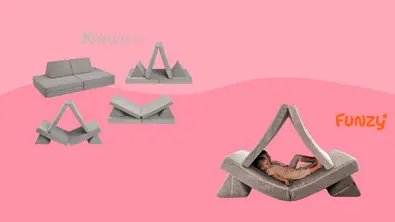 modulares spielsofa funzy xdream - Foto: Collage/Wunderweib & PR/Funzy & Xdream
