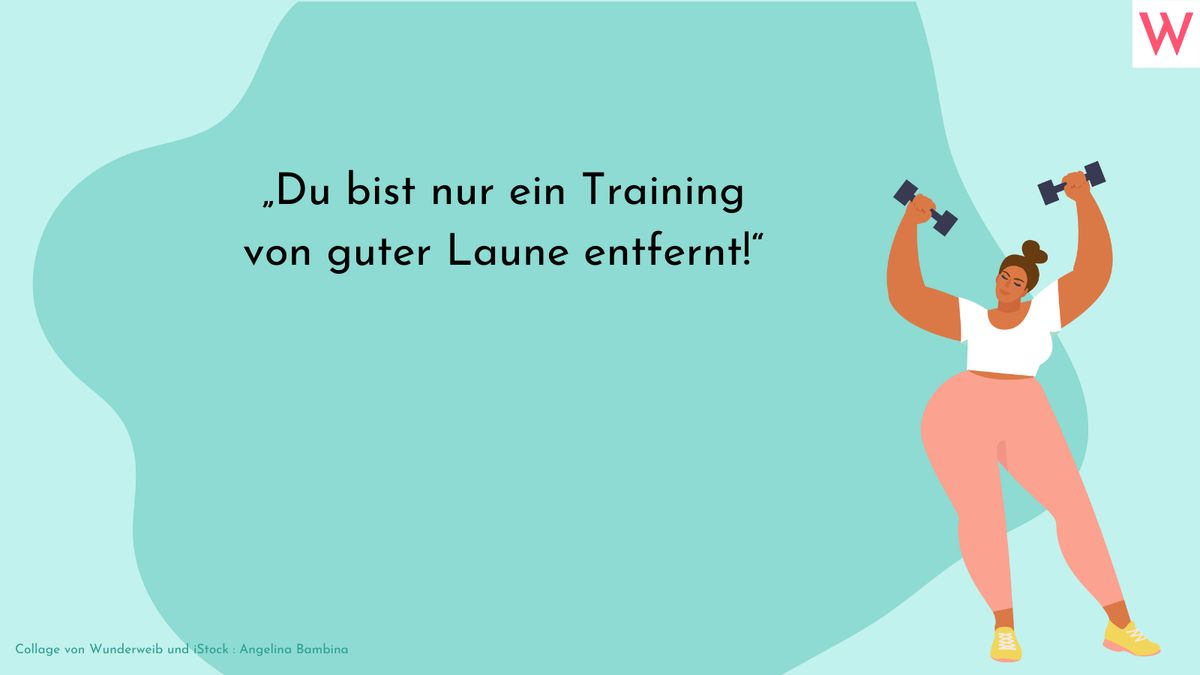 Sport Motivationssprüche: Sport bringt gute Laune