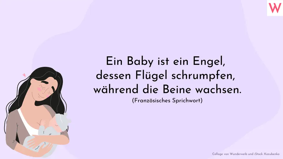 Sprichwort zur Geburt: Ein Engel